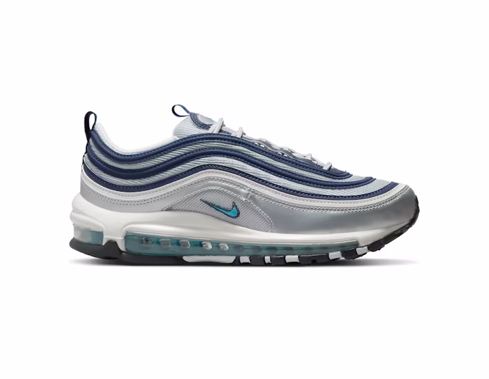 Nike Air Max 97 Metallic Silver Chlorine Blue
