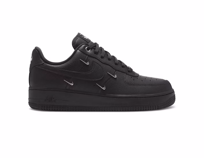 Nike Air Force 1 Low '07 LX Black Silver Mini Swoosh