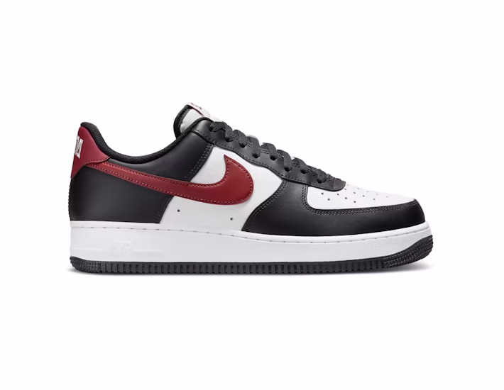 Nike Air Force 1 Low 07 Black White Dark Team Red