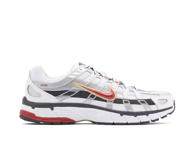 Nike P-6000 White Gold Red