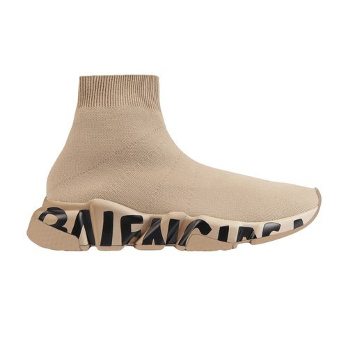 Balenciaga Speed Trainer Midsole Logo - Beige